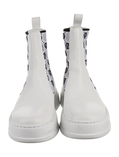 Gucci Leather Printed Sock Boots