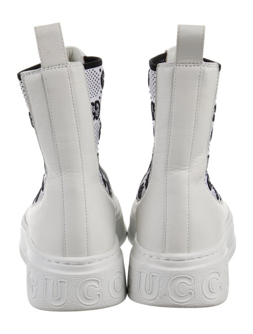 Gucci Leather Printed Sock Boots