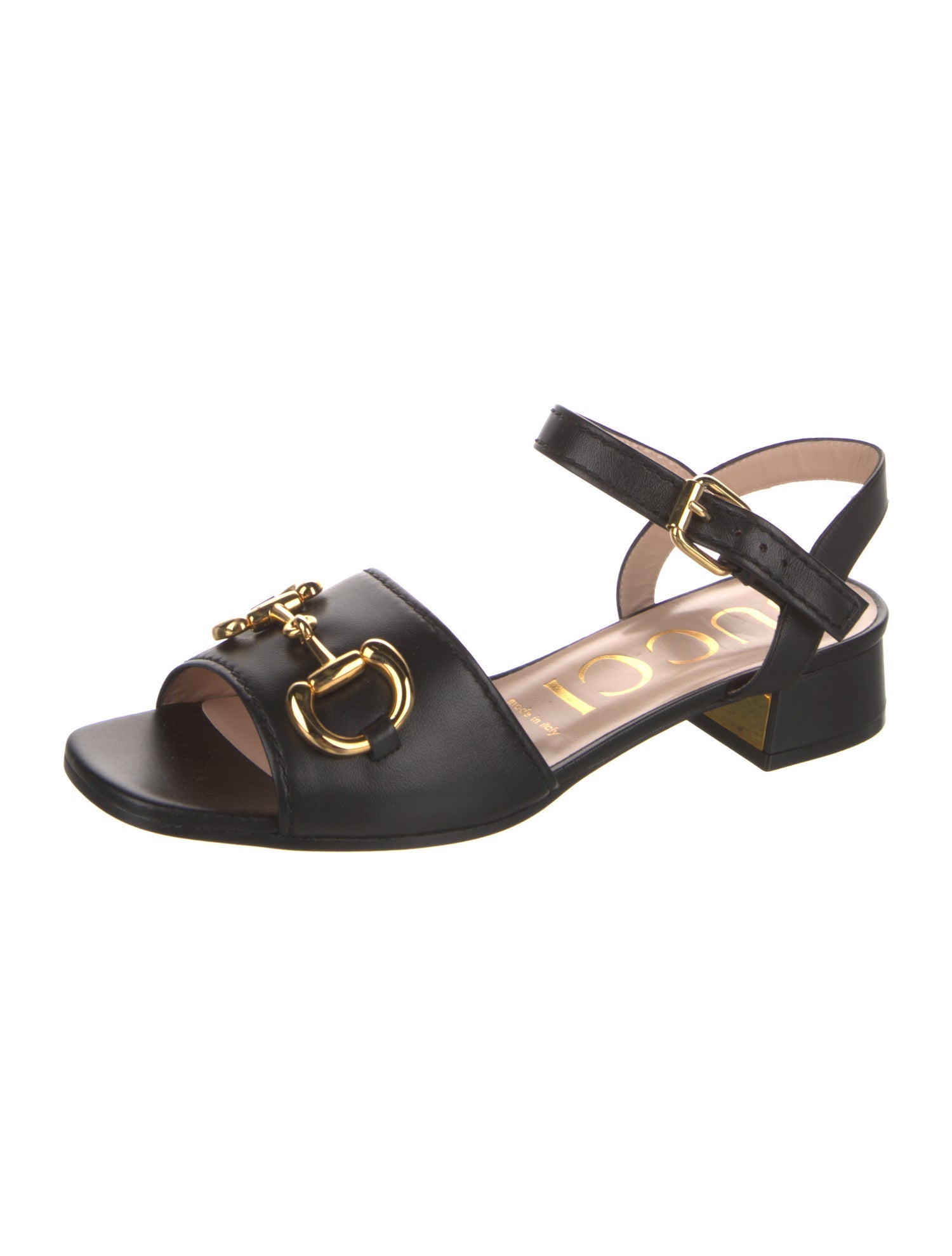 Gucci Horsebit Accent Leather Sandals w/ Tags