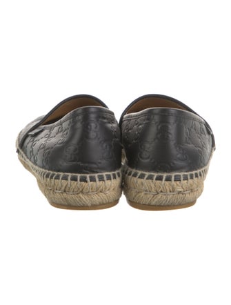 Gucci GG Embossed Leather Espadrilles