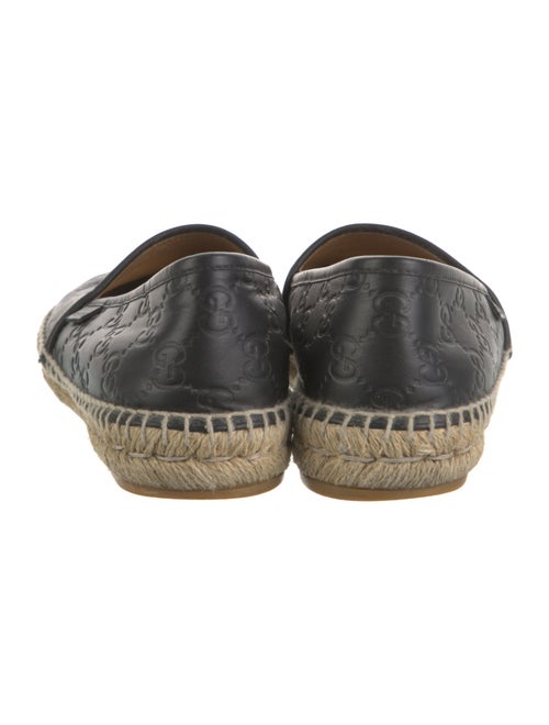 Gucci GG Embossed Leather Espadrilles