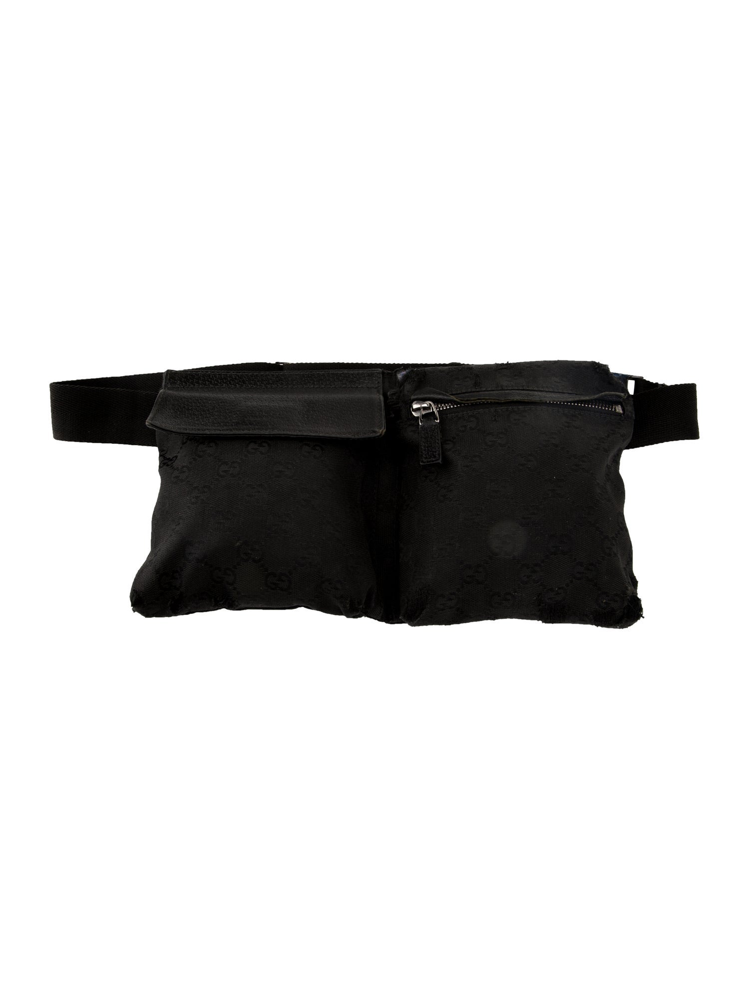 Gucci GG Canvas Double Pocket Belt