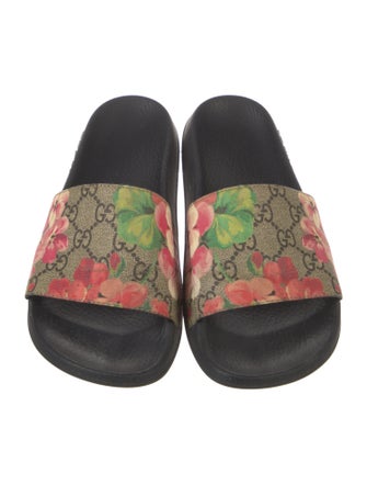 Gucci Blooms Print Slides