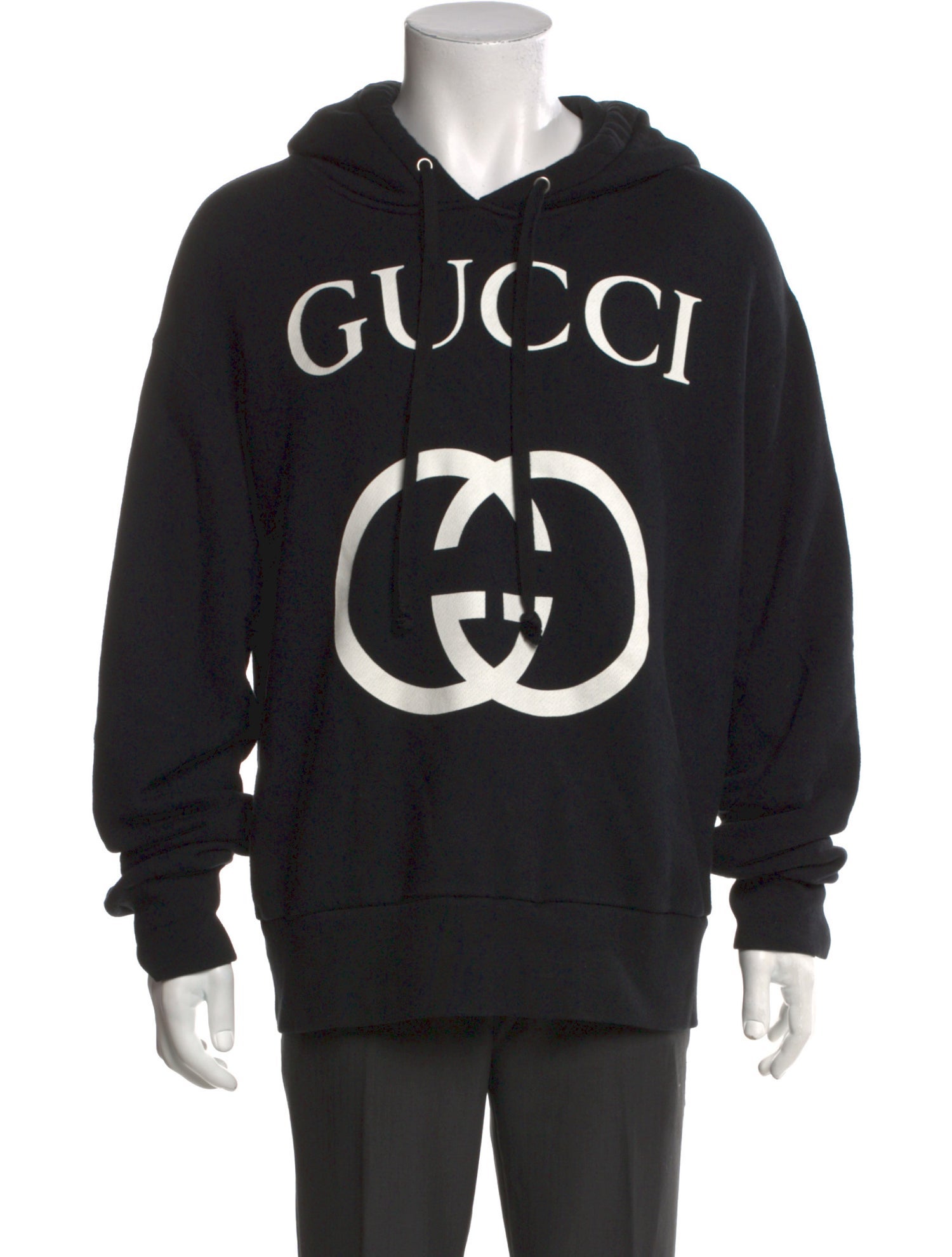 Gucci Graphic Print Crew Neck Hoodie