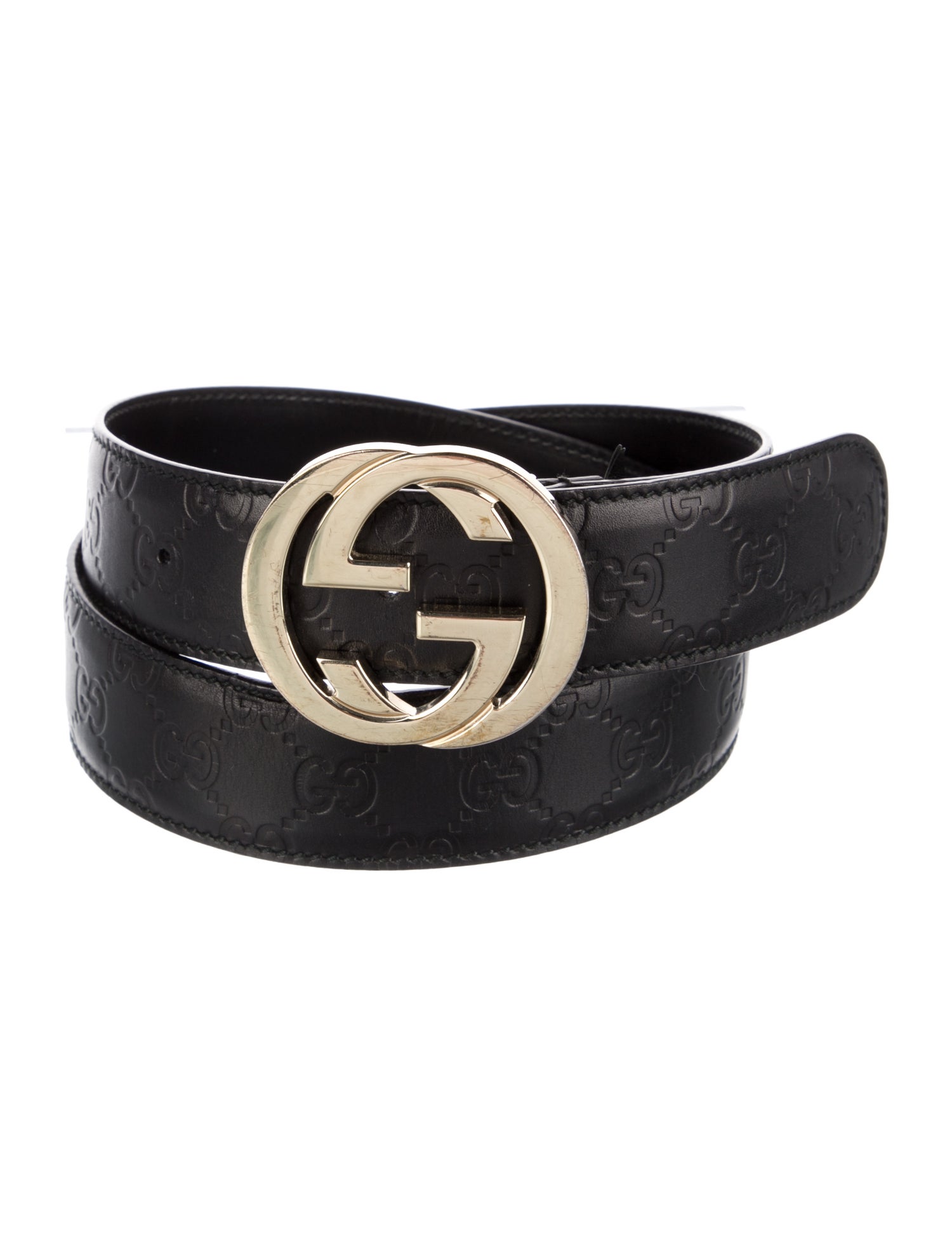 Gucci GG Logo Leather Belt