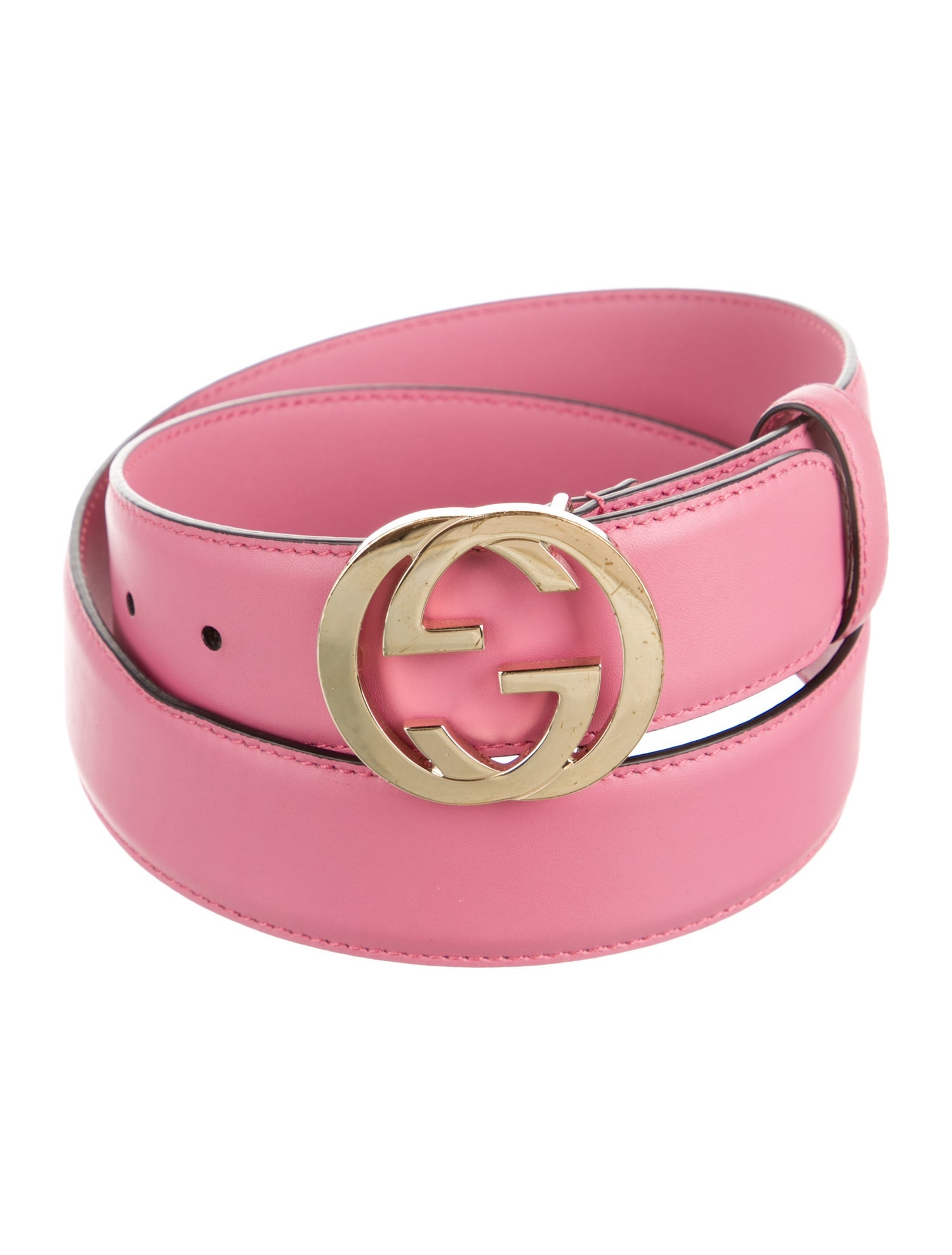 Gucci Interlocking G Logo Leather Belt