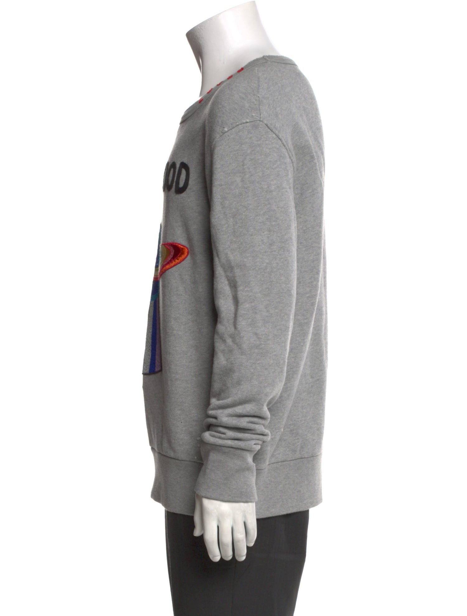 Gucci Graphic Print Scoop Neck Sweatshirt