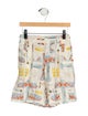 Gucci Boy's Flat Front Plane Pattern Shorts
