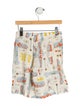 Gucci Boy's Flat Front Plane Pattern Shorts