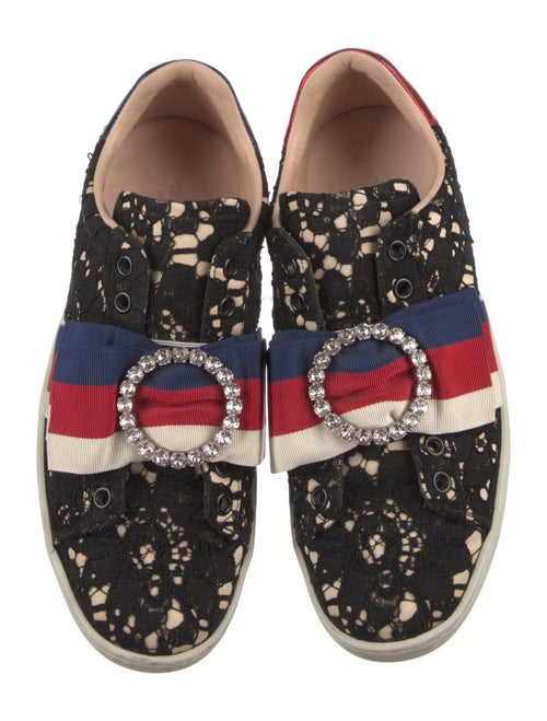 Gucci Sylvie Web Accent Lace Sneakers