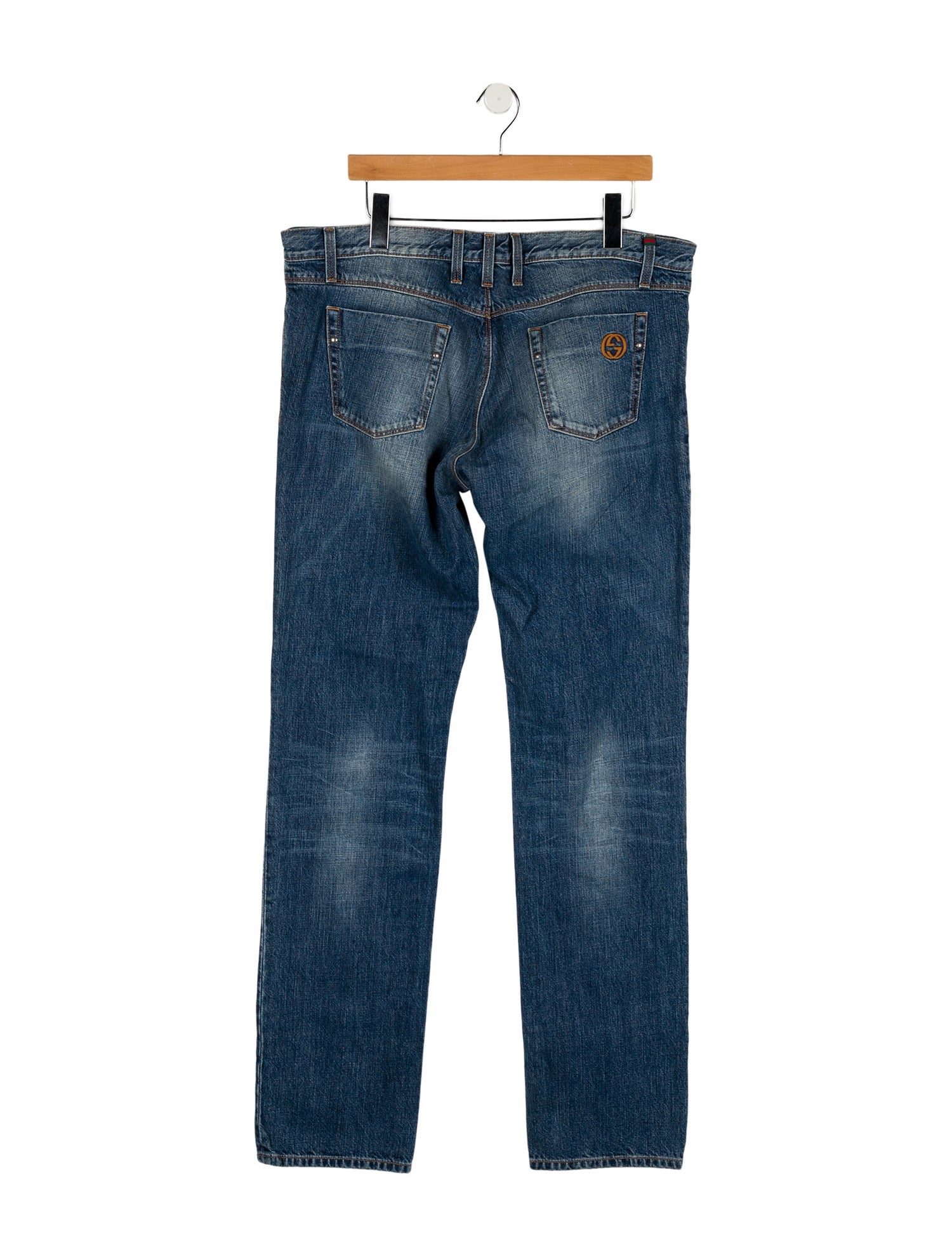 Gucci Web Accent Slim Fit Jeans
