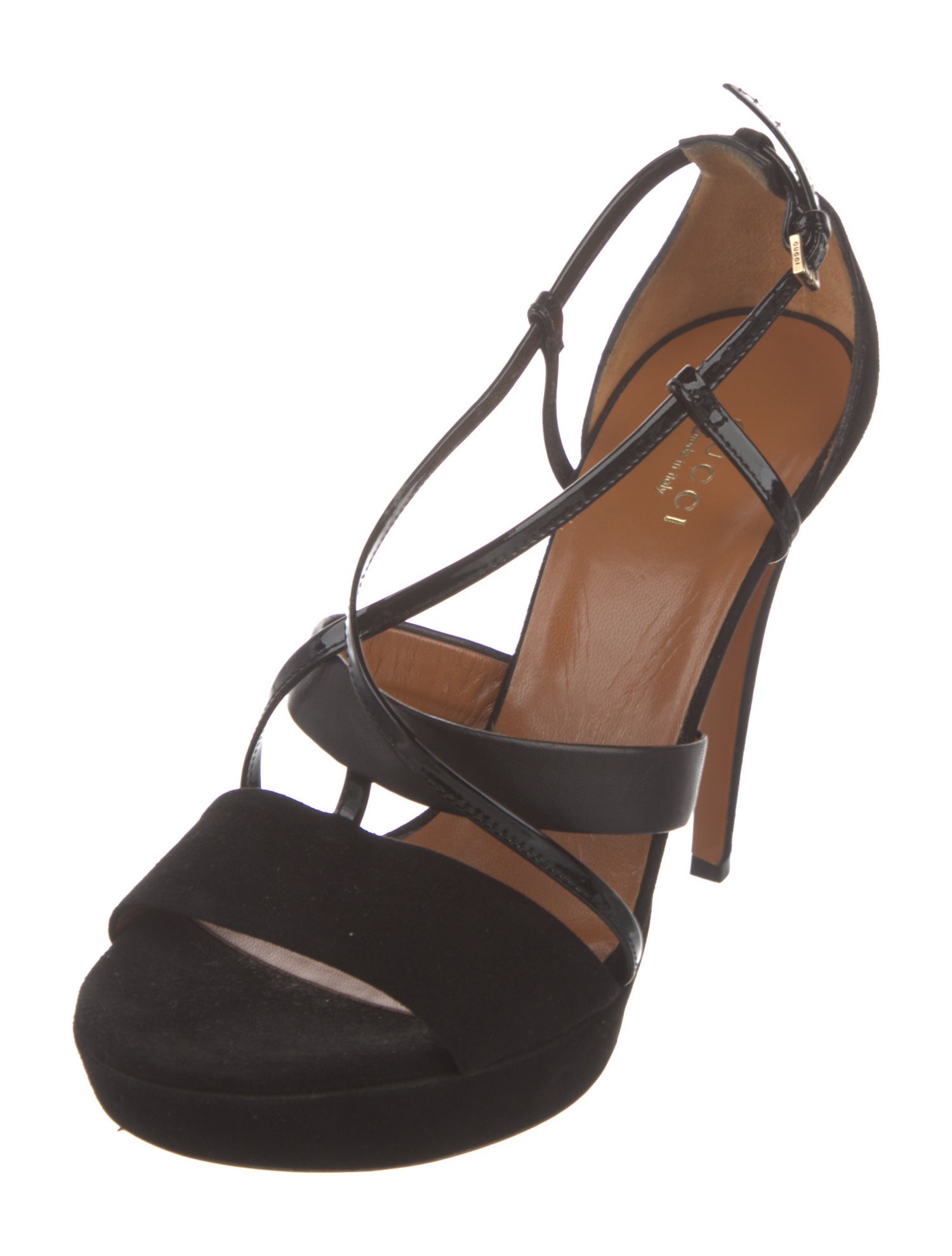 Gucci Suede Slingback Sandals