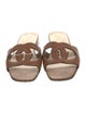 Gucci Interlocking G Logo Leather Slides