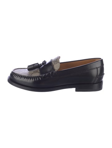 Gucci Flats GG Supreme Leather Loafers 6UK | 6.5