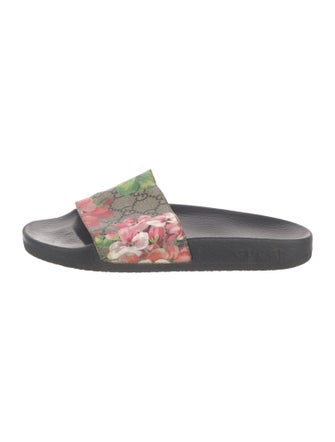 Gucci Blooms Print Slides