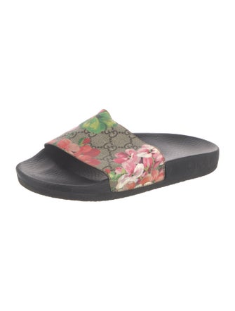 Gucci Blooms Print Slides