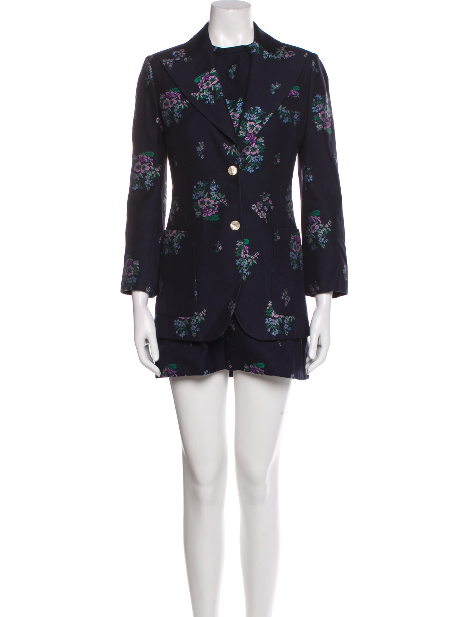 Gucci 2018 Floral Print Dress Set