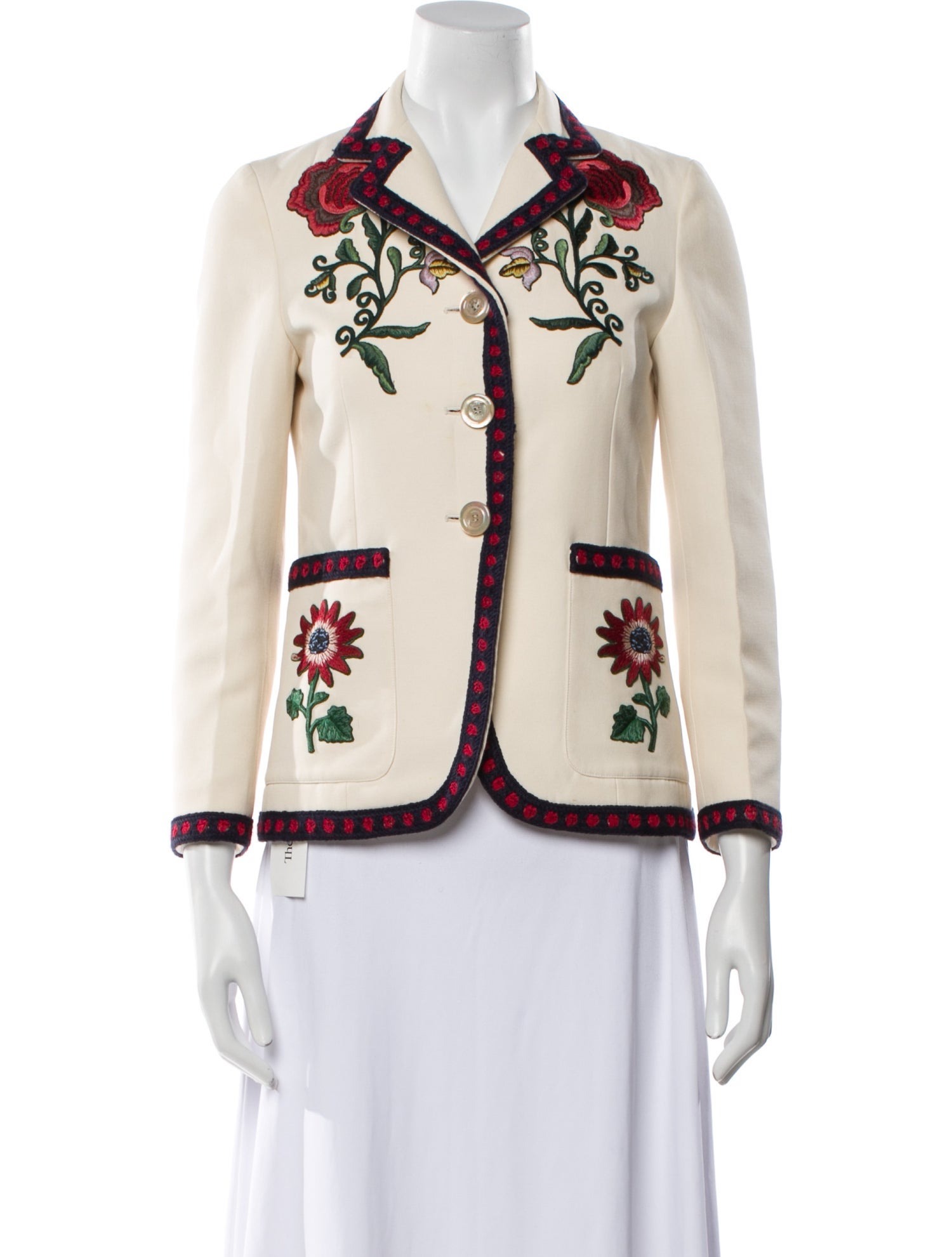 Gucci Silk Printed Blazer