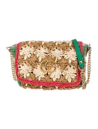 Gucci Raffia Crossbody Bag