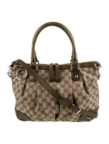Gucci Handle Bags GG Canvas Sukey