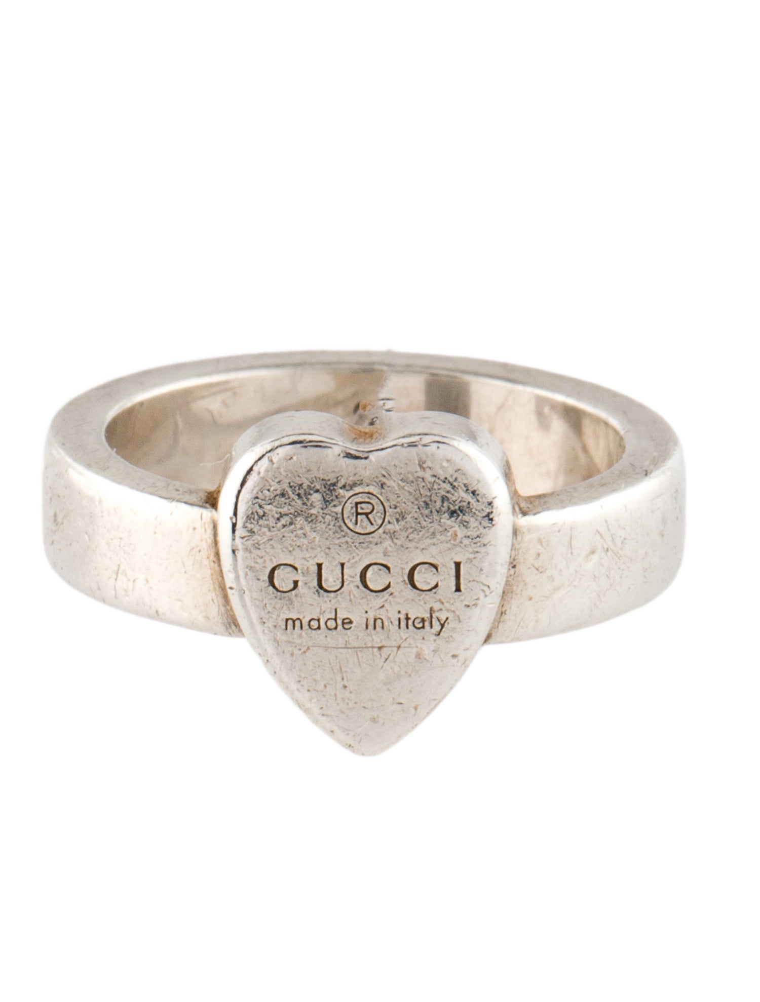 Gucci Heart Trademark Cocktail Ring