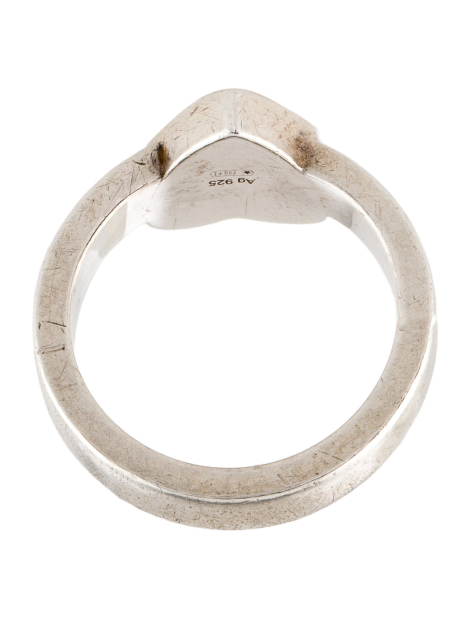 Gucci Heart Trademark Cocktail Ring