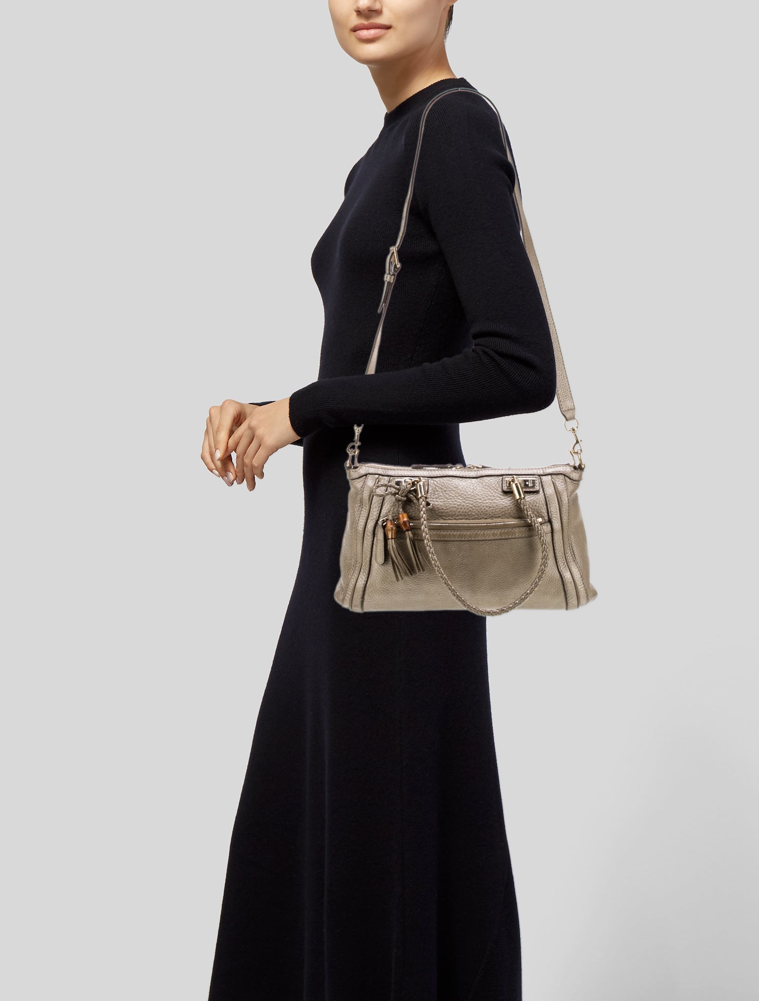 Gucci Leather Top Handle Bag