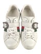 Gucci Web Accent Leather Sneakers