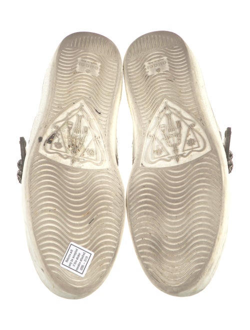 Gucci Web Accent Leather Sneakers