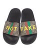 Gucci Not Fake GG Supreme Slides