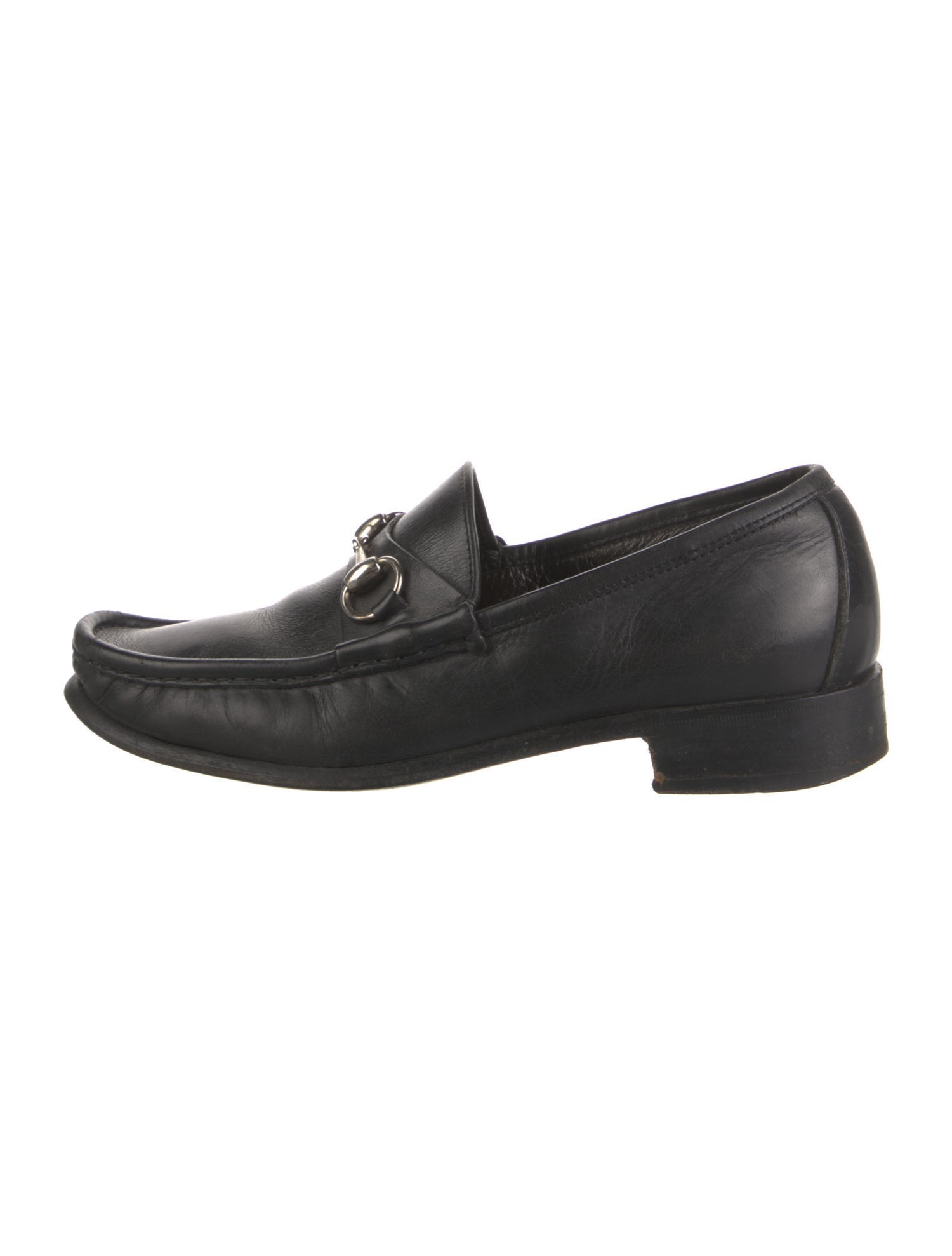 Gucci Vintage Horsebit Accent Loafers
