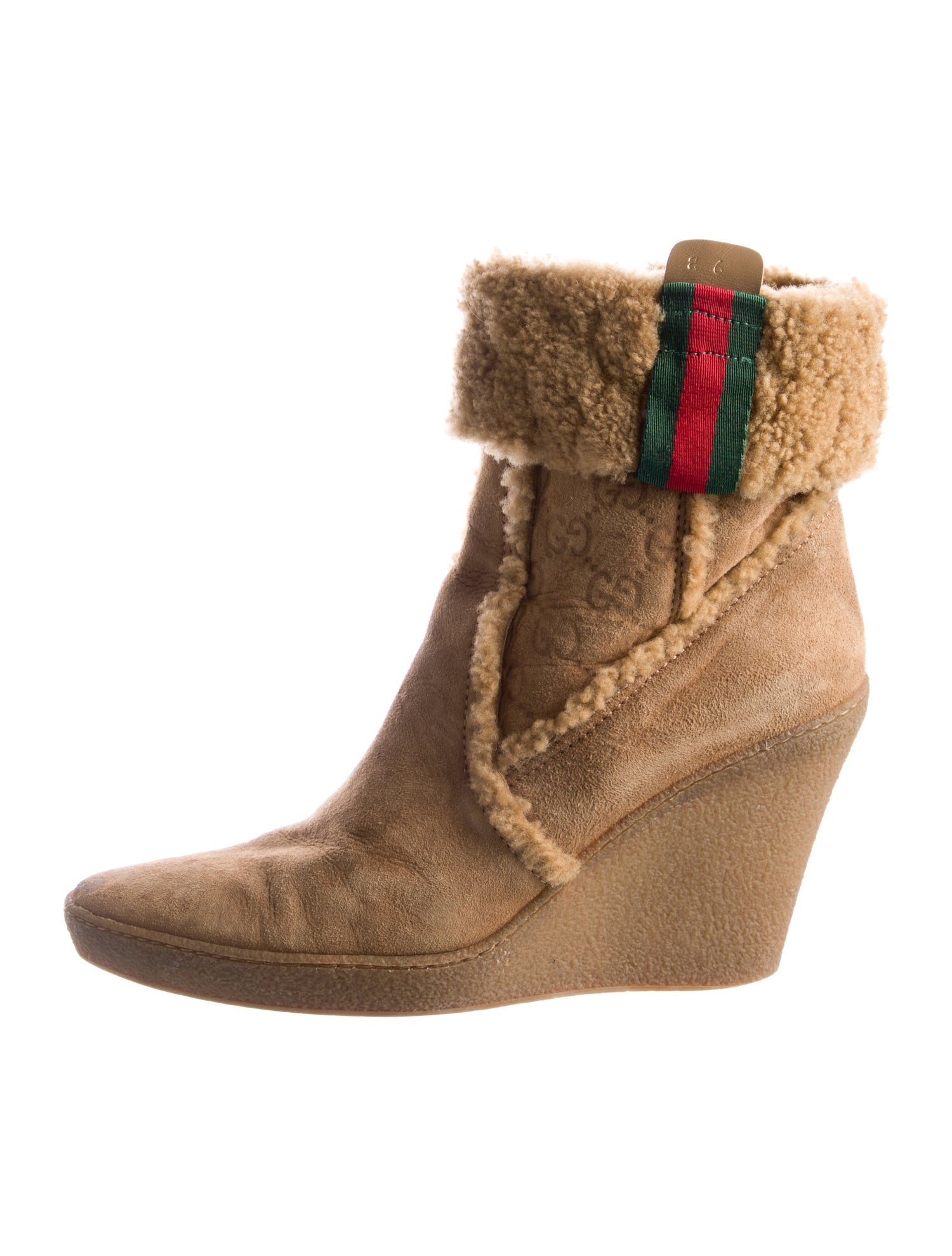 Gucci Vintage GG Logo Boots