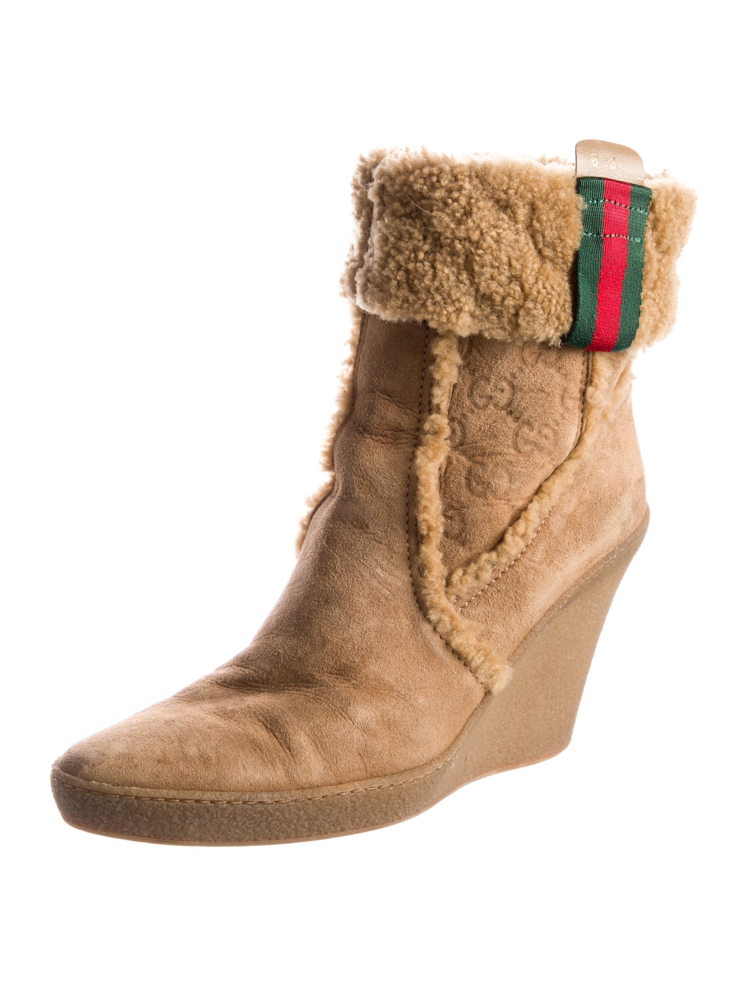 Gucci Vintage GG Logo Boots