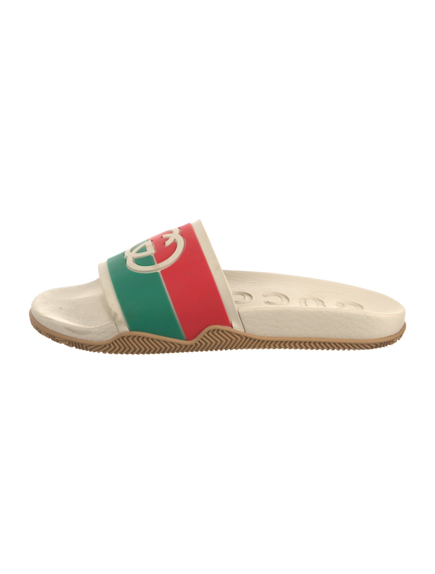 Gucci Web Accent Rubber Slides
