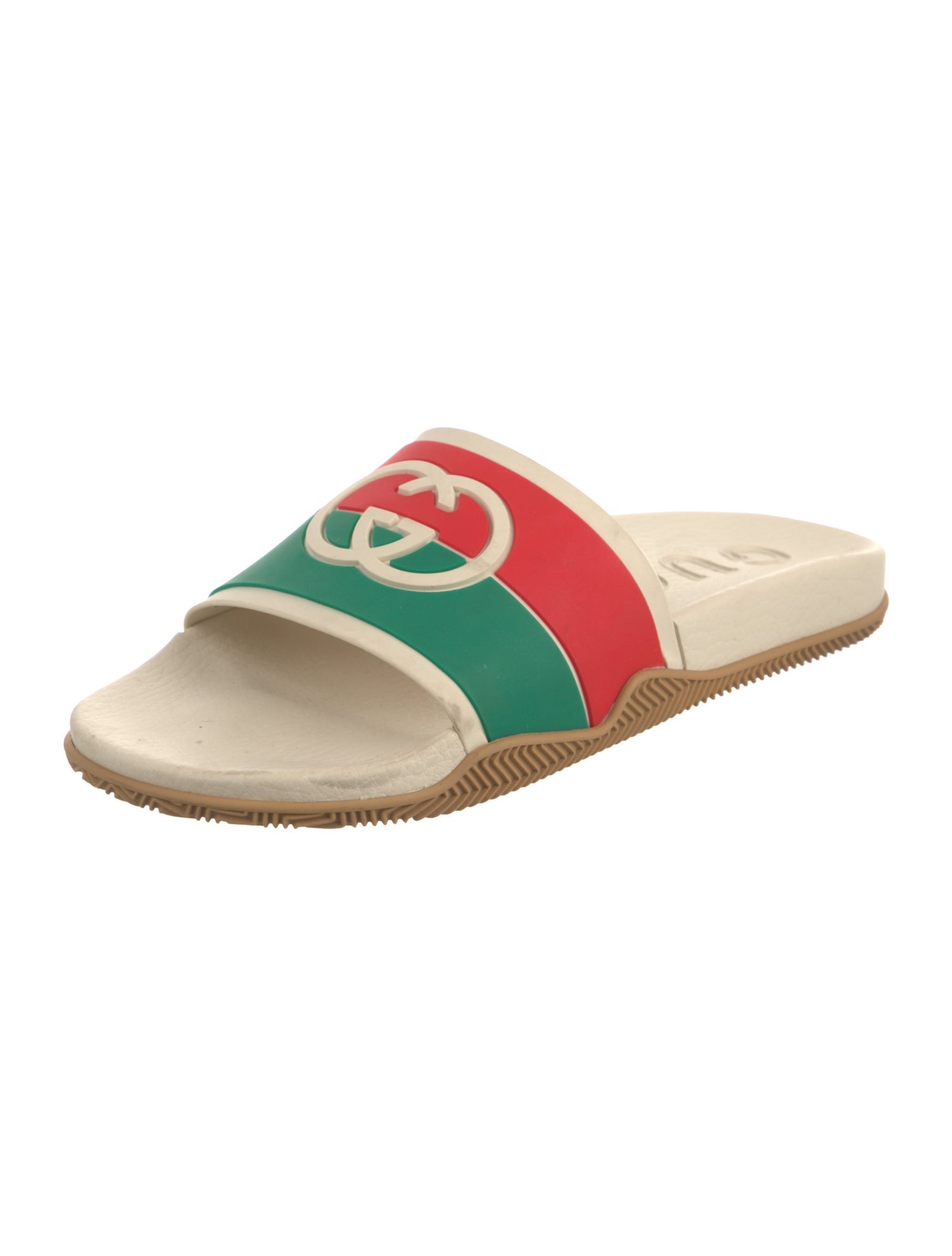 Gucci Web Accent Rubber Slides