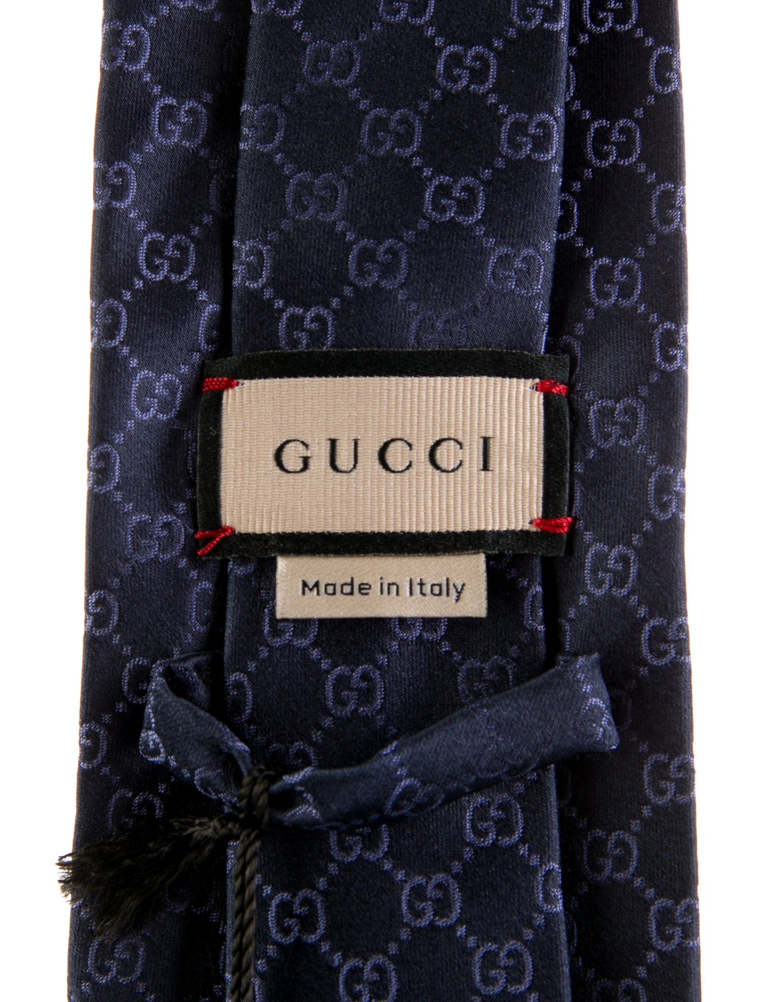 Gucci Pattern Print Silk Tie w/Tags