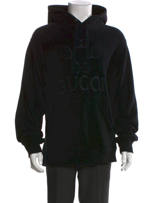 Gucci Signature Logo Graphic Print Hoodie