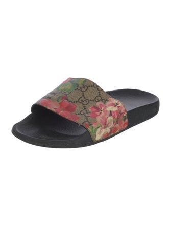 Gucci Flora Print Slides