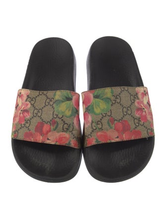 Gucci Flora Print Slides