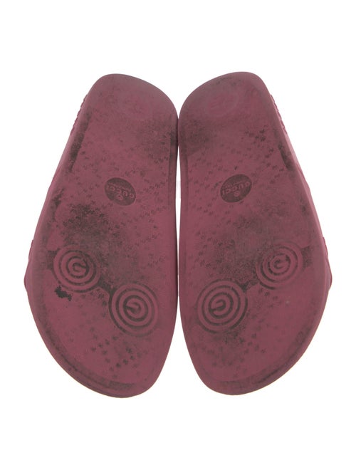 Gucci Interlocking G Logo Rubber Slides