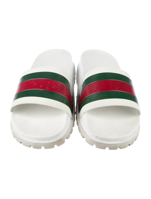 Gucci Web Accent Rubber Slides
