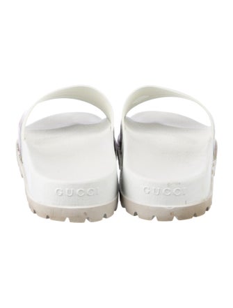 Gucci Web Accent Rubber Slides