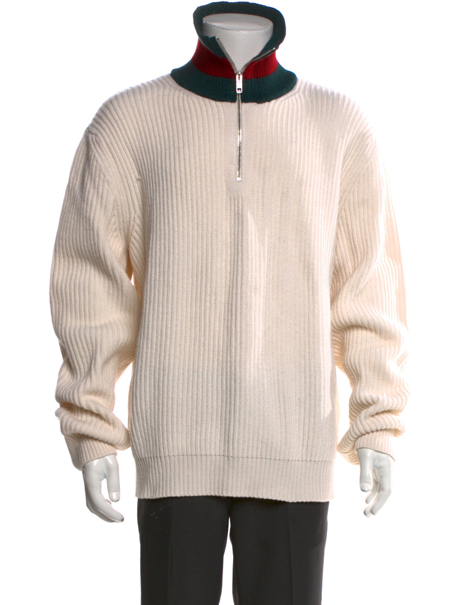 Gucci Web Accent Wool Cardigan