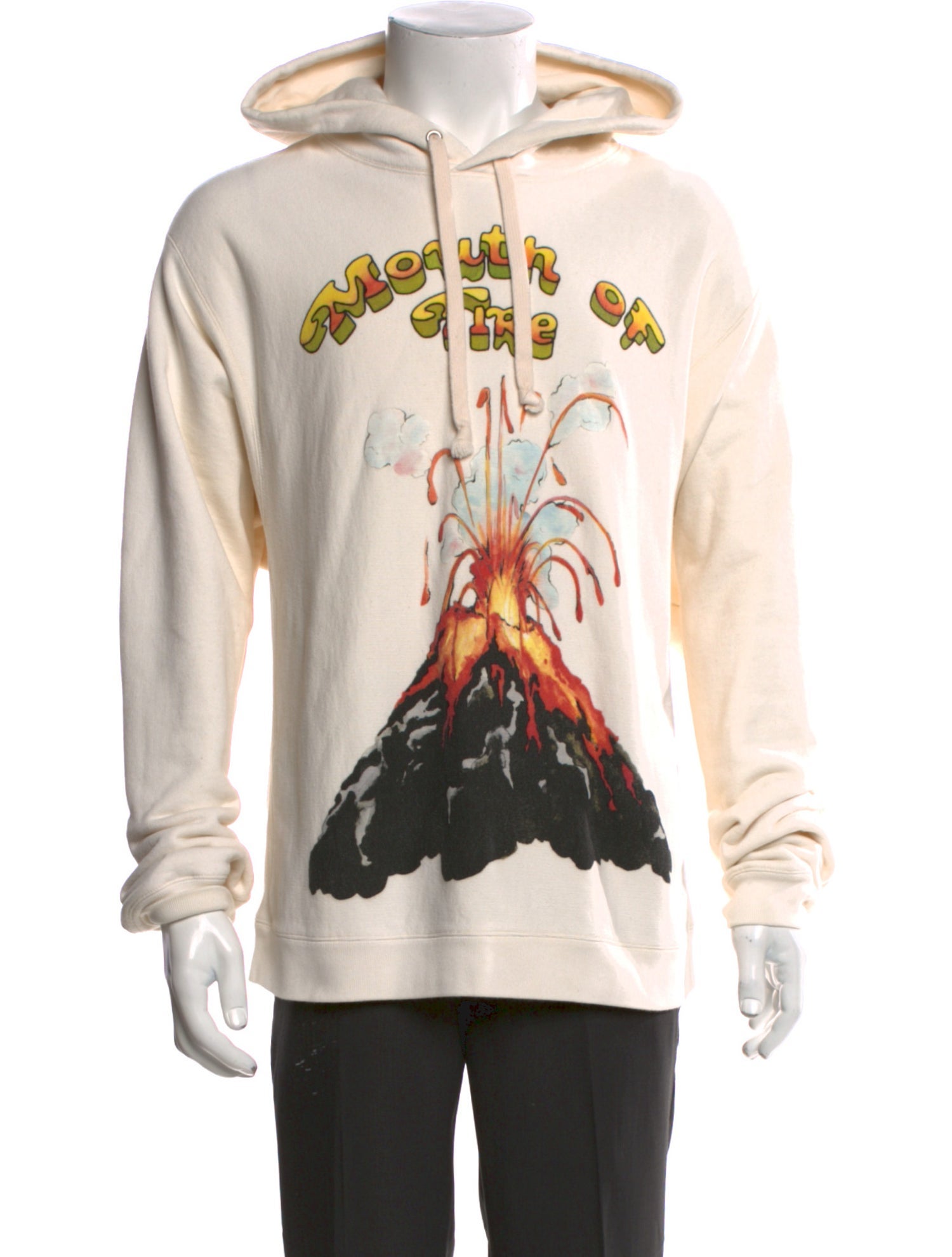 Gucci Graphic Print Crew Neck Hoodie