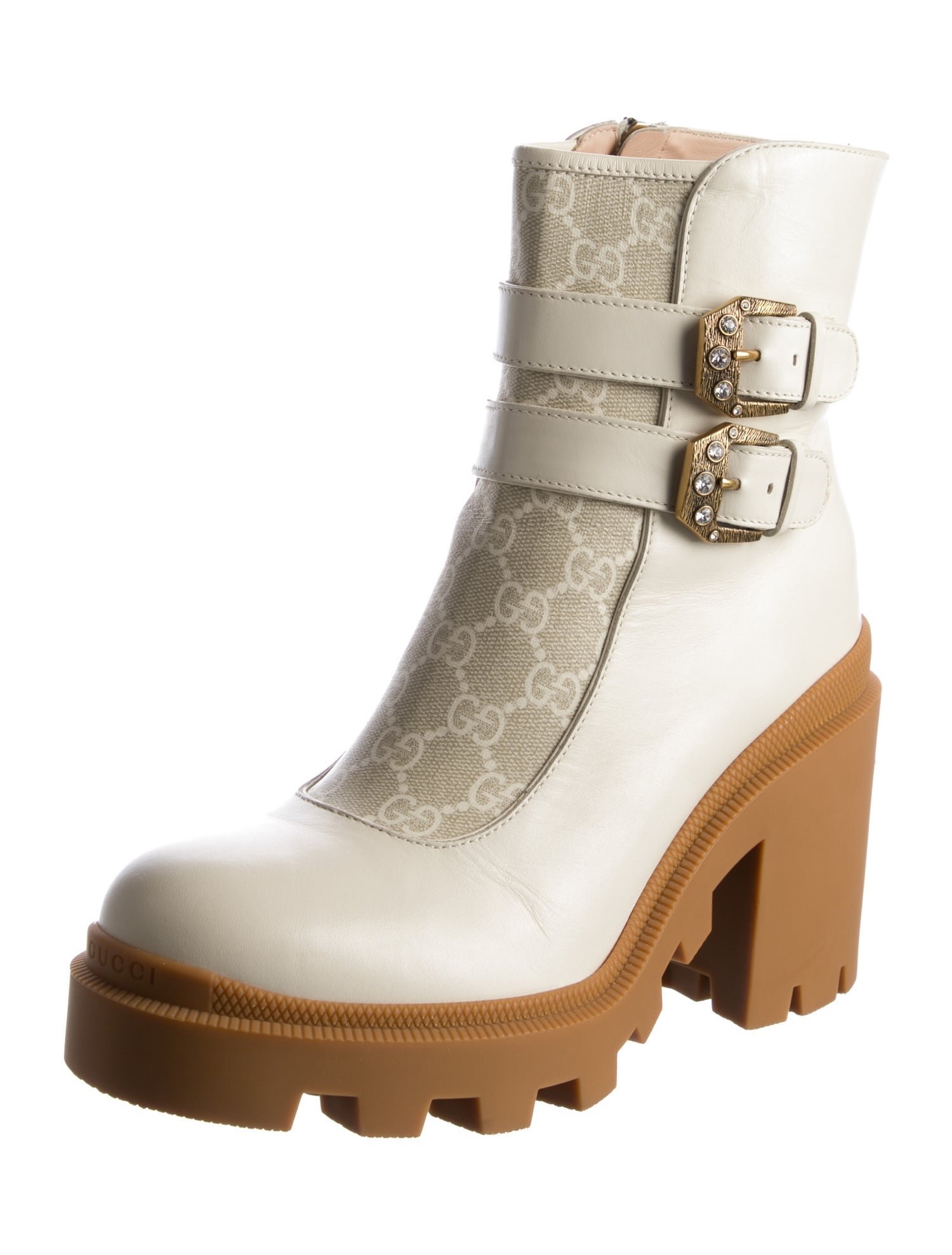 Gucci GG Supreme Leather Boots