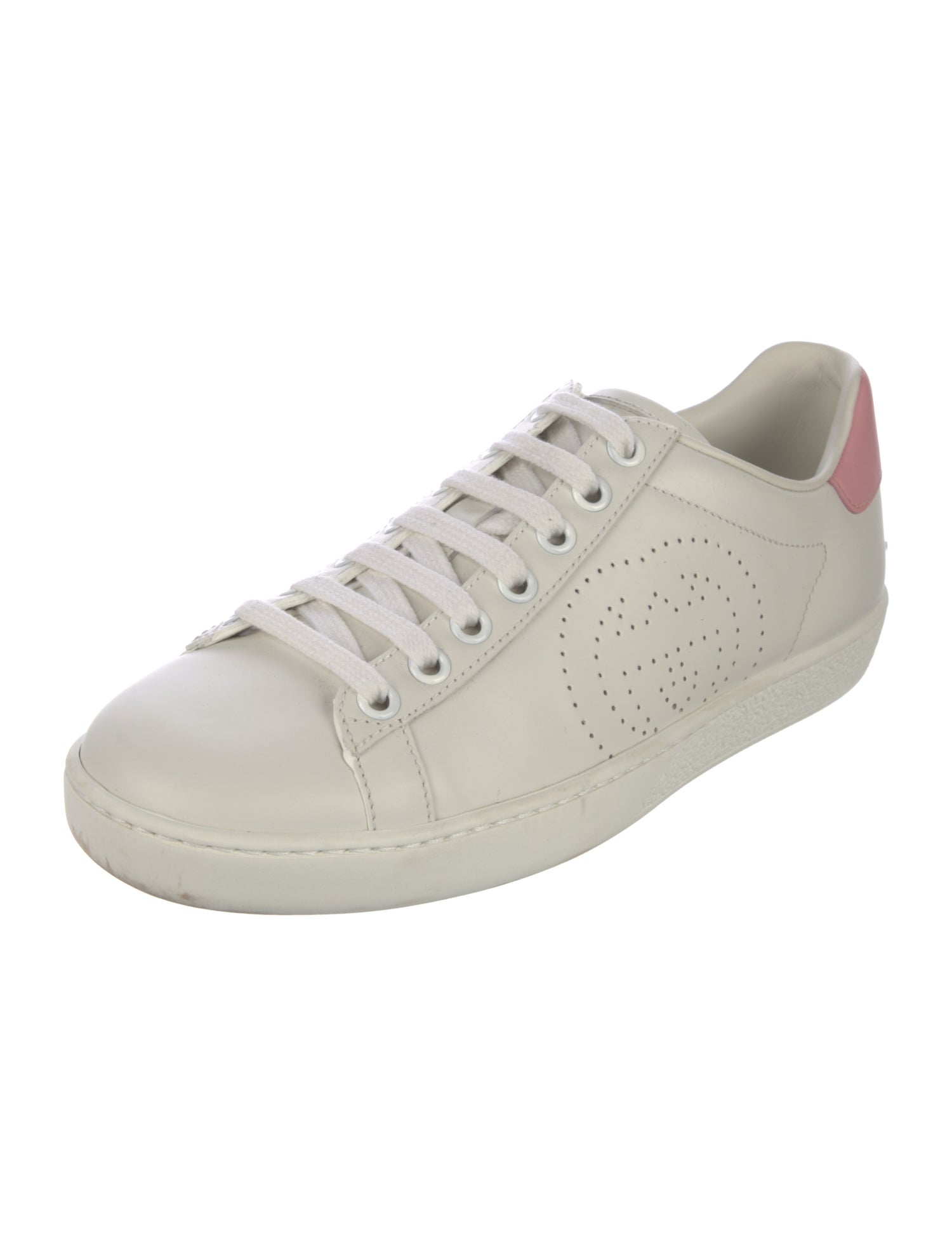 Gucci Interlocking G Logo Leather Sneakers