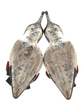 Gucci Sylvie Web Accent Leather Mules