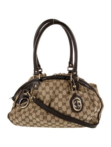 Gucci Handle Bags GG Canvas Sukey
