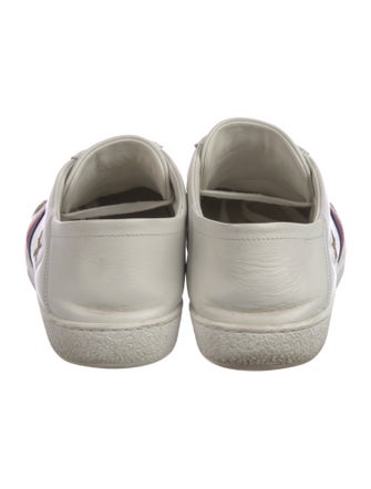 Gucci Web Accent Leather Sneakers