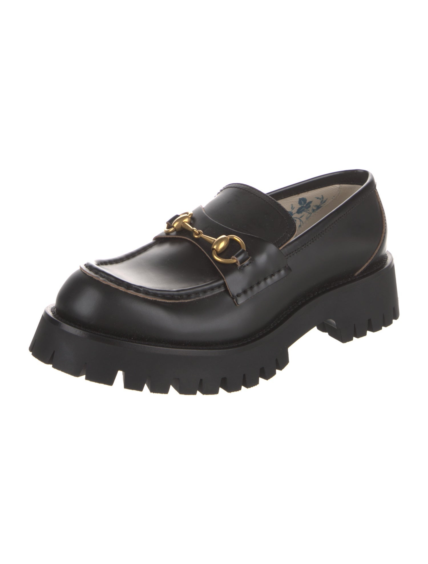Gucci Horsebit Accent Leather Loafers